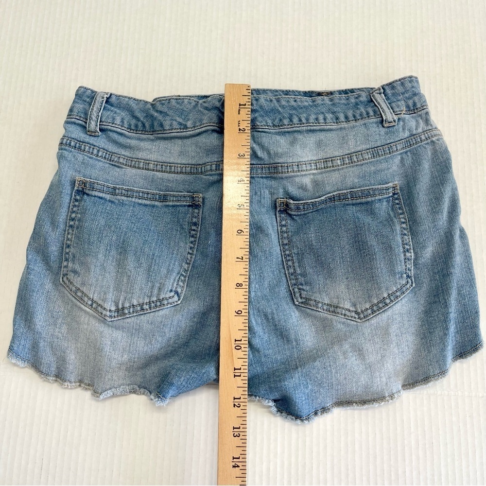 Mossimo Denim Lace Patch Women Shorts - Picture 7 of 9